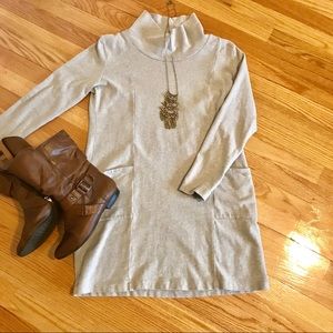 J. Jill Pure Jill roll neck tunic dress EUC!